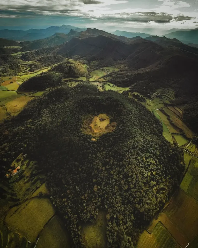 La Garrotxa vista dall'alto