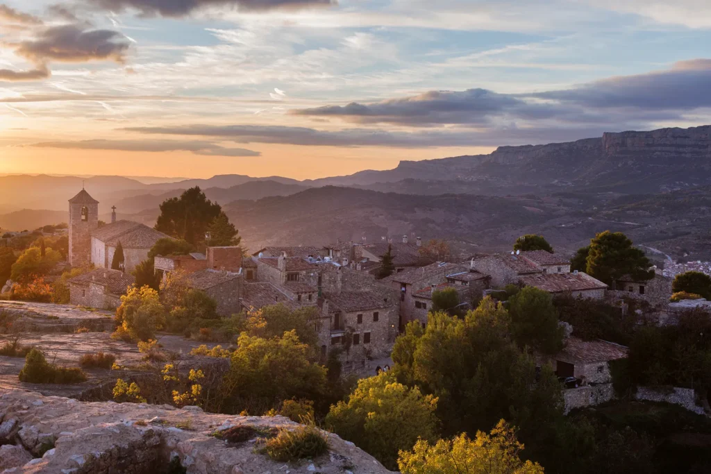 Siurana de Prades vista aerea