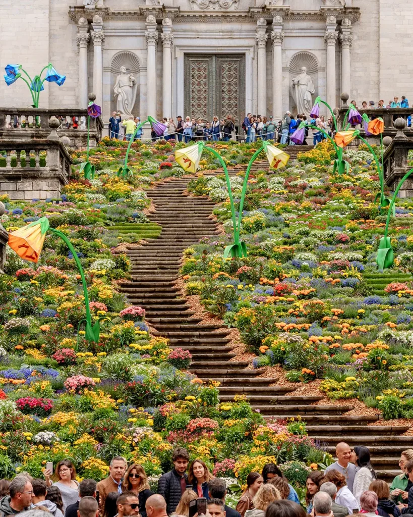 Temps de flors Girona Cattedrale