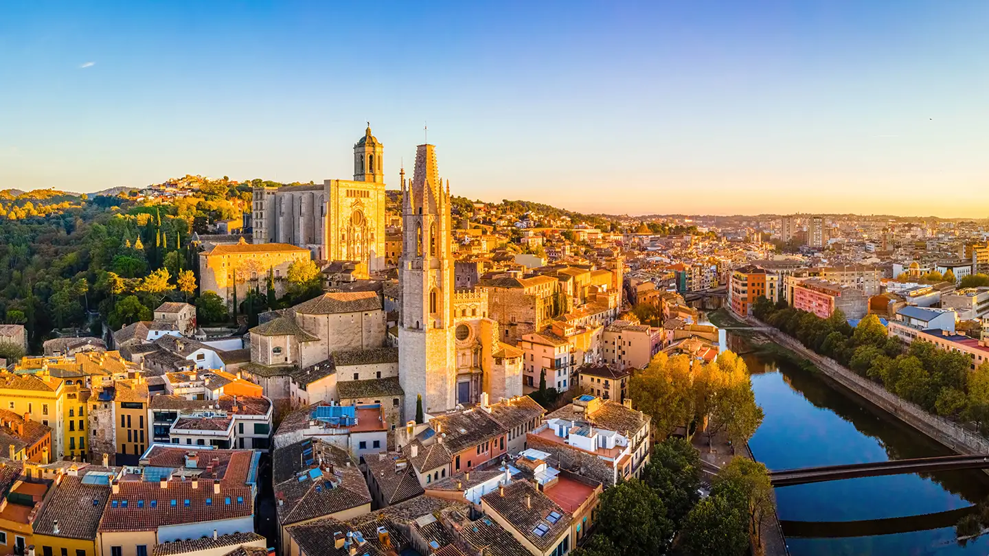 Cattedrale di Girona vista dall'alto