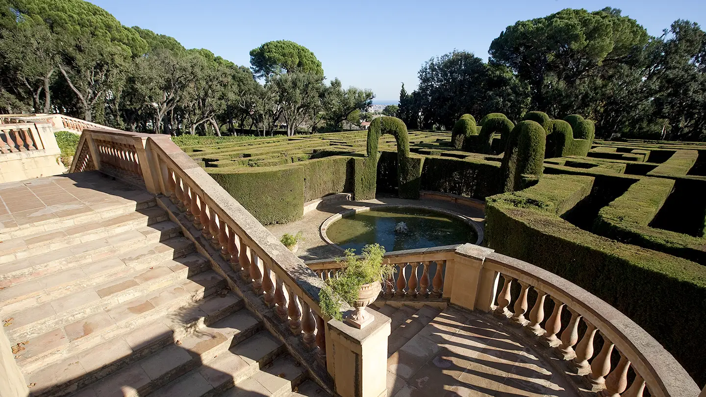 Parc del Laberint scalinata Barcellona