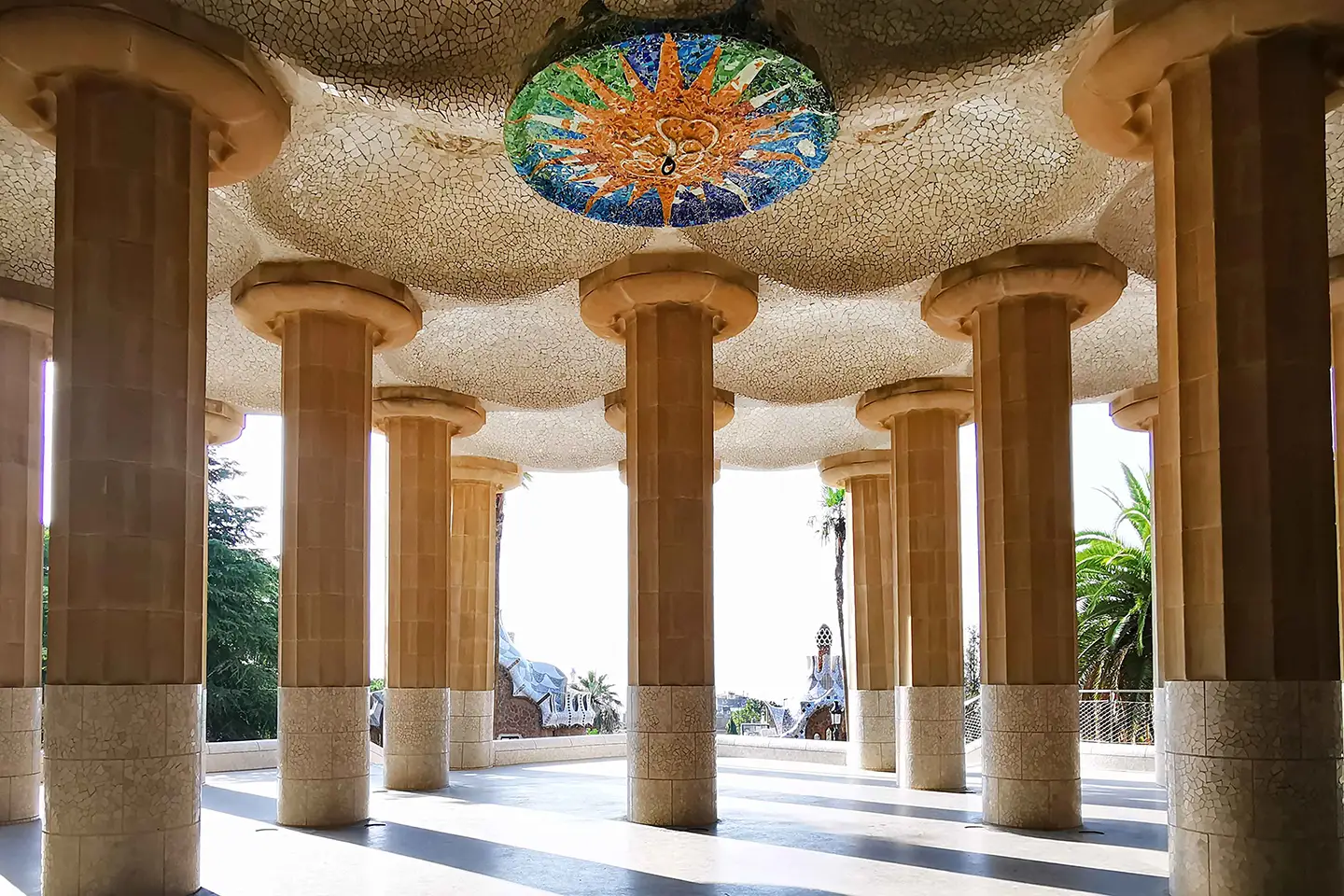 Sala hipòstila del Park Güell