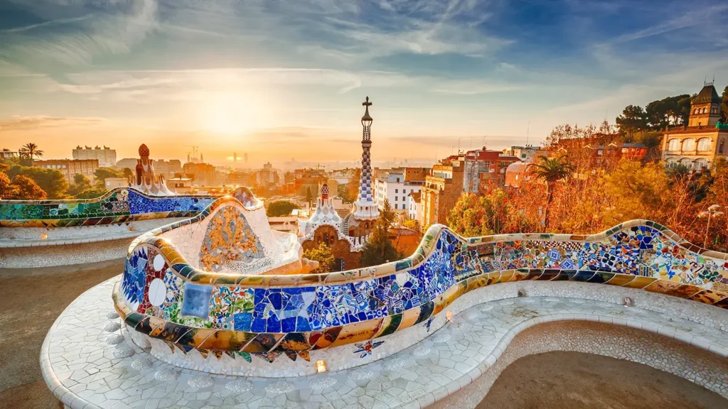 Barcellona vista dal park Guell