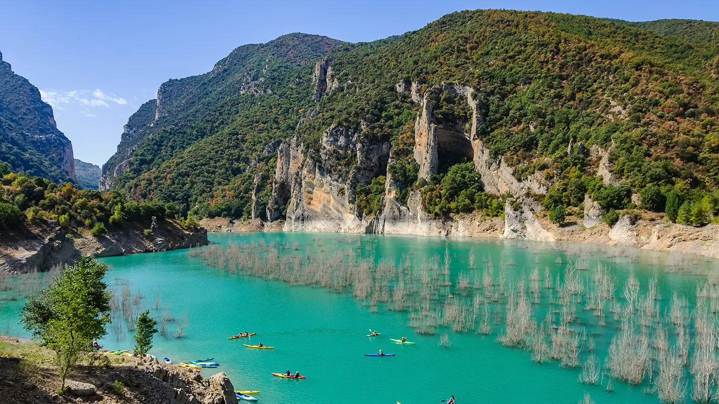 Escursione in kayak sul fiume Noguera