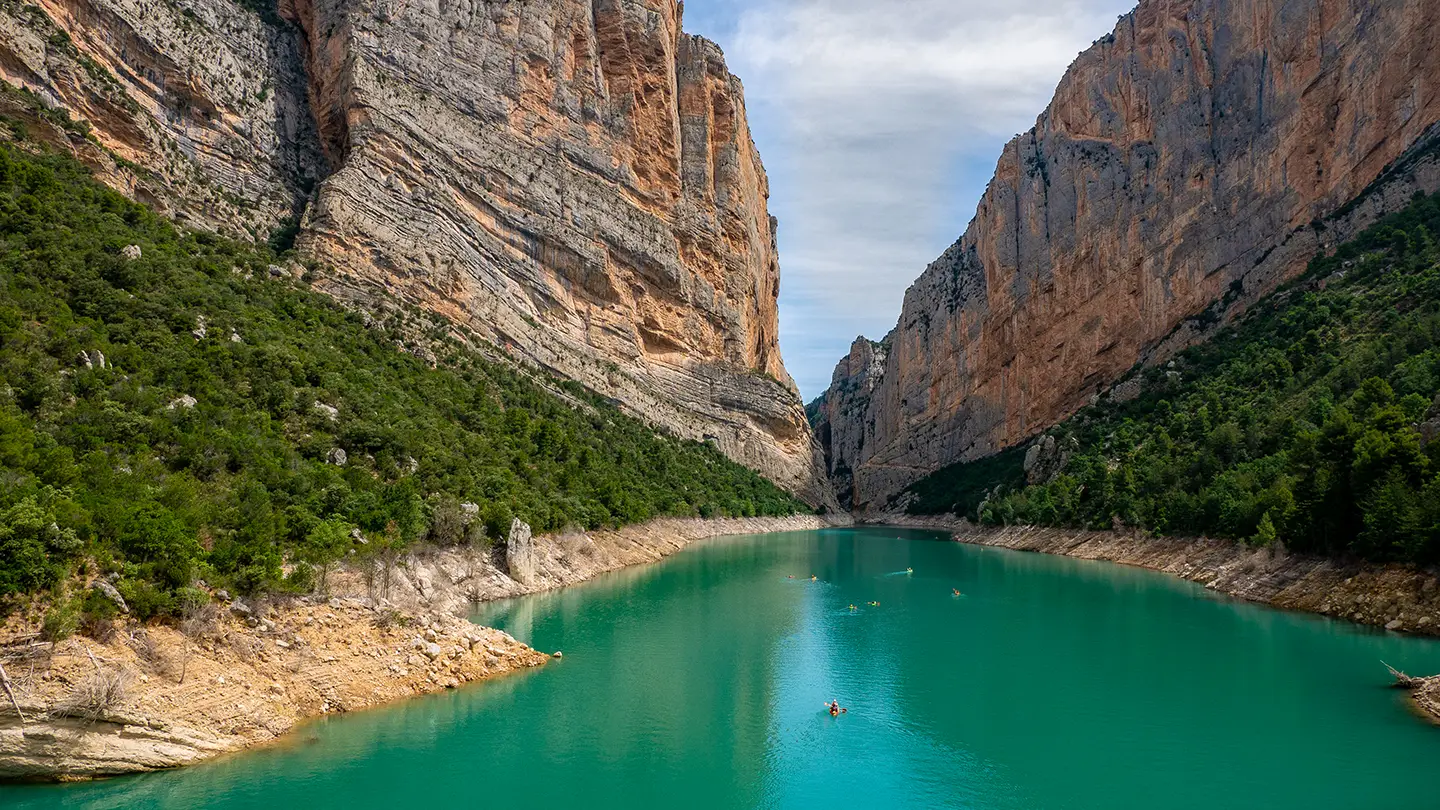 Fiume Noguera nel Congost de Mont-Rebei