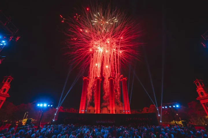 Castells de focs diada de Catalunya
