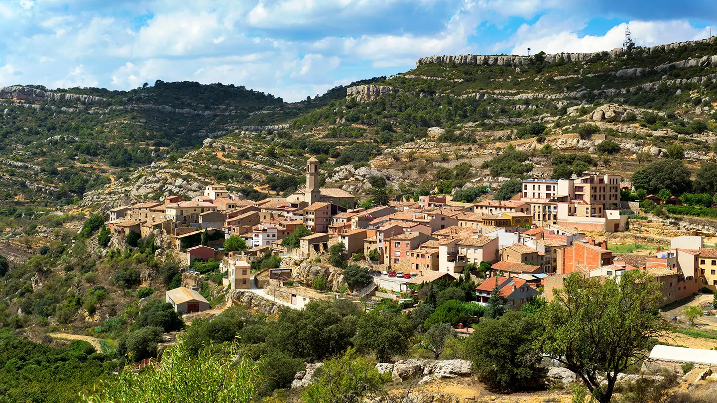 Vista del borgo di Prades